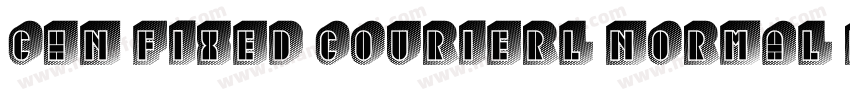Chn Fixed Courierl Normal Regular字体转换